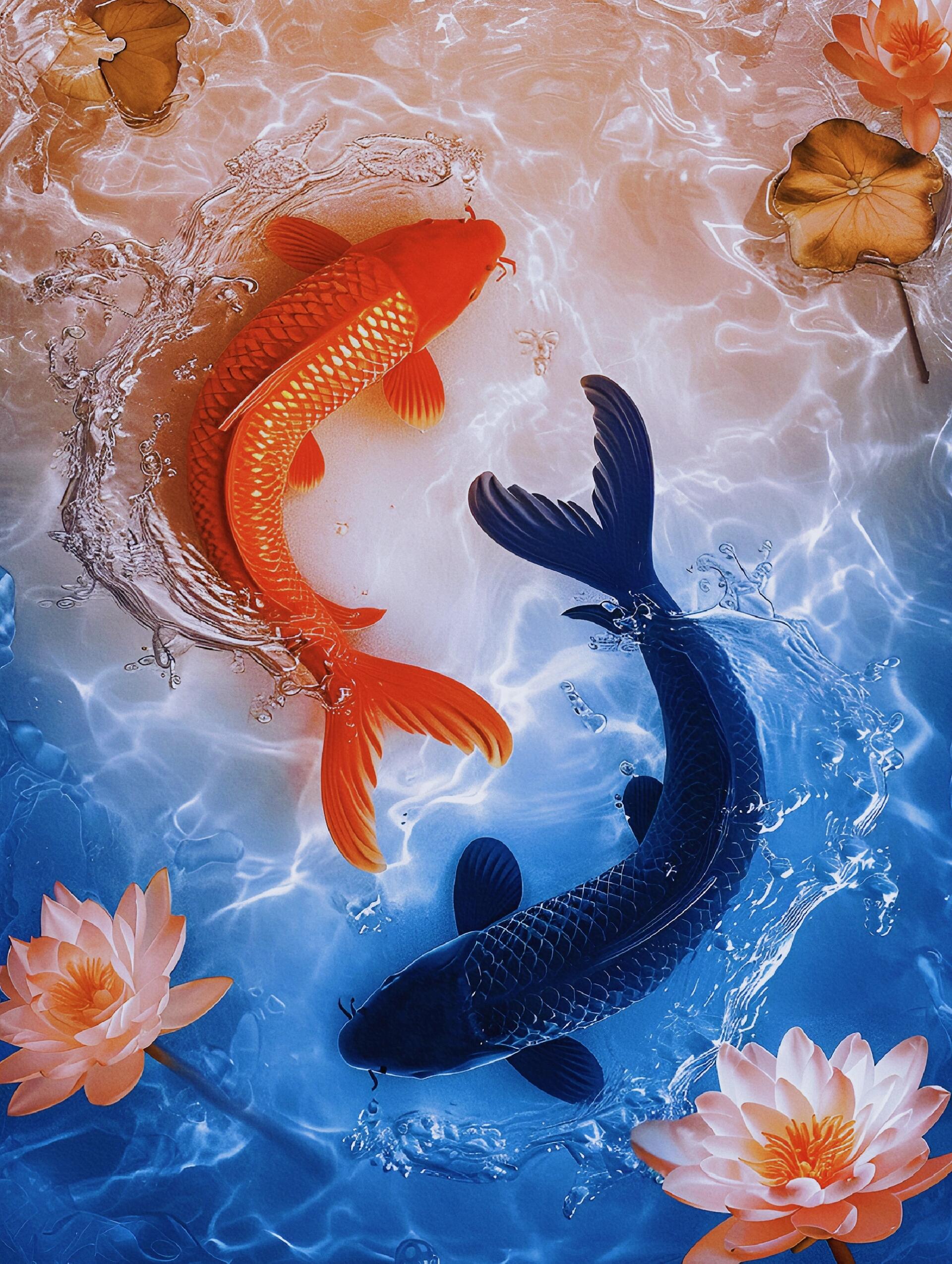 无论你身处何地,无论你面临何种挑战,锦鲤都会为你带来好运和财富.