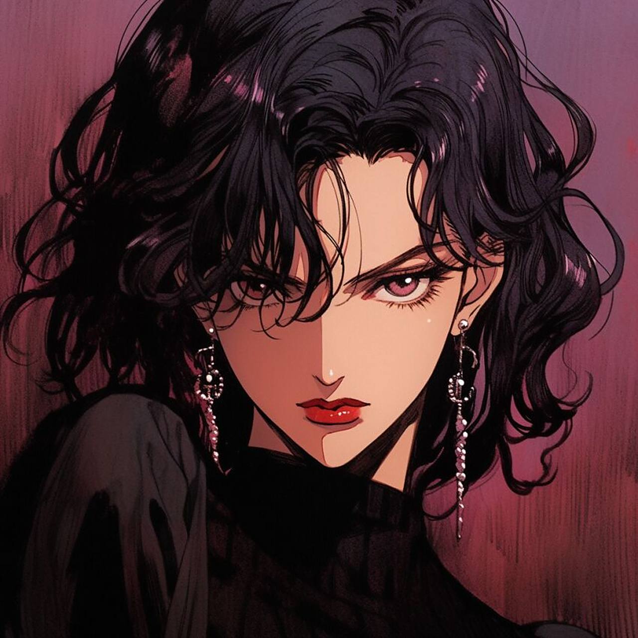 旧漫头像丨御姐之选,风华绝代丨第四集 ai绘画分享~雨墨独秀气自华,淡