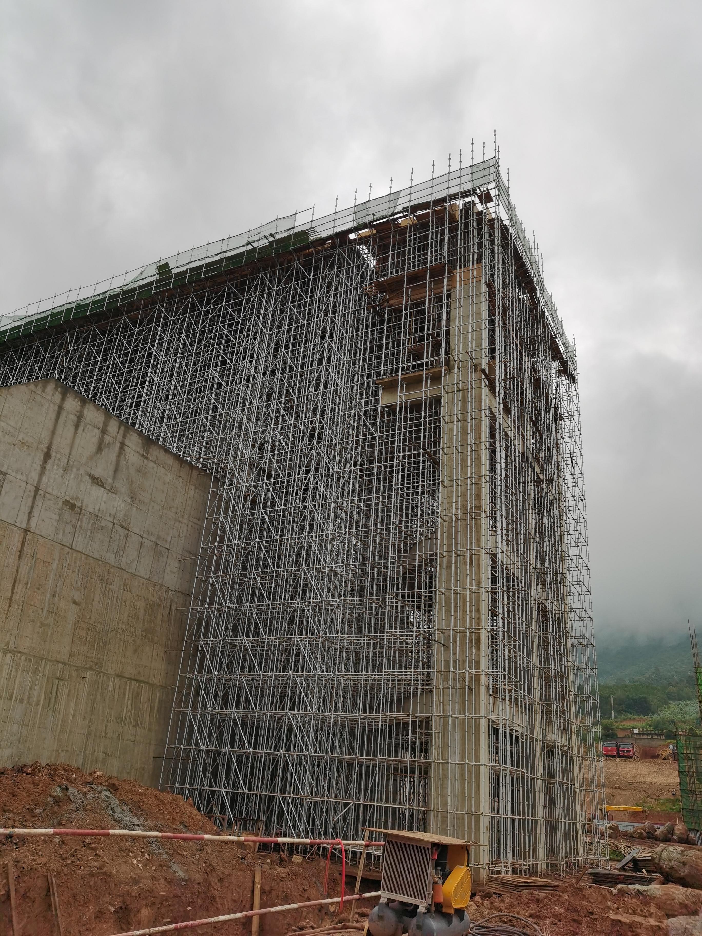 碗扣式脚手架外架搭建图片