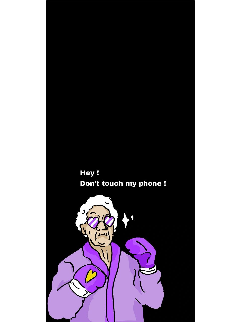 原创壁纸|dont touch礼貌太太化身拳击手 礼貌太太拳击系列壁纸趣味