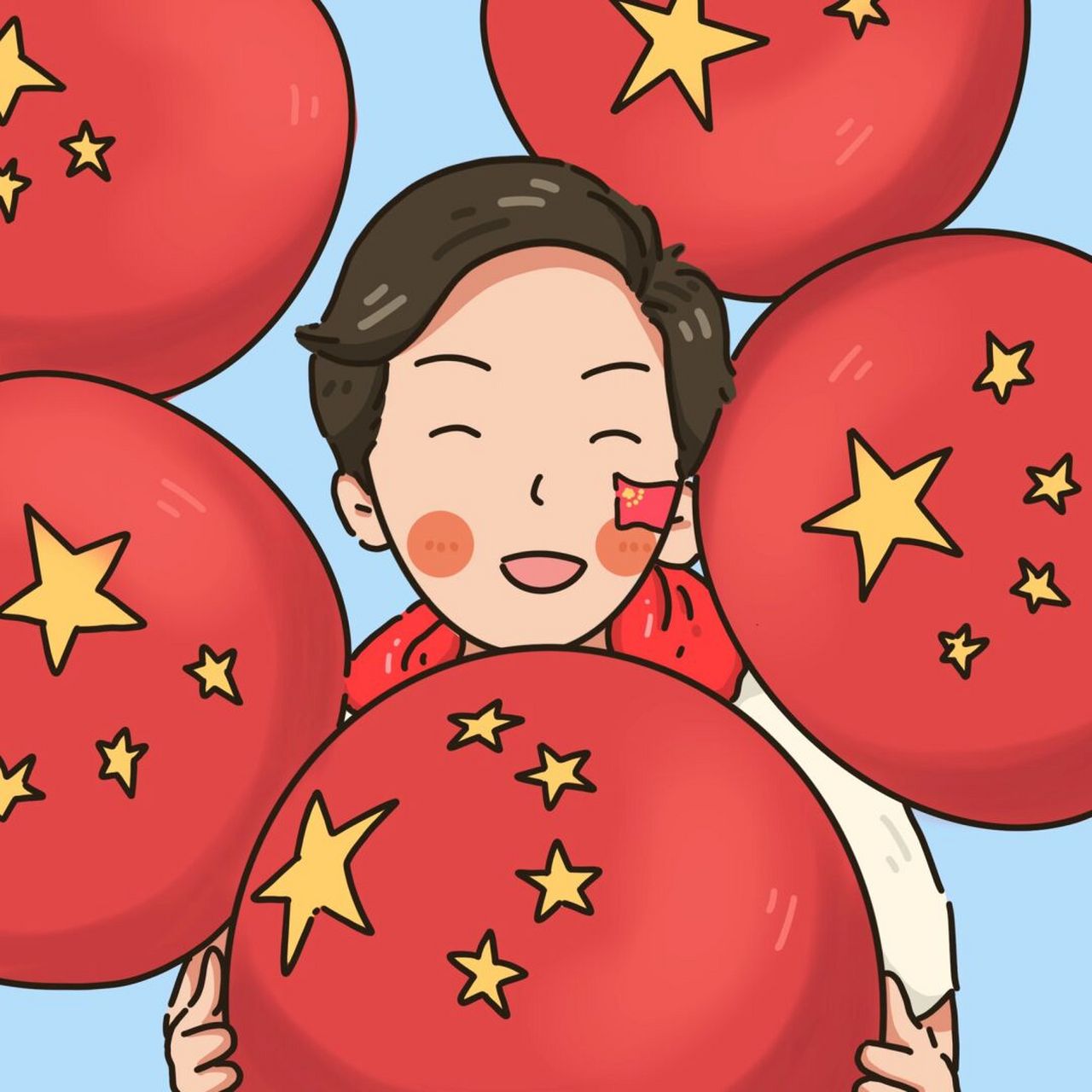 我们生在红旗下 长在春风里～ 9015祖国妈妈生日快乐98 #国庆