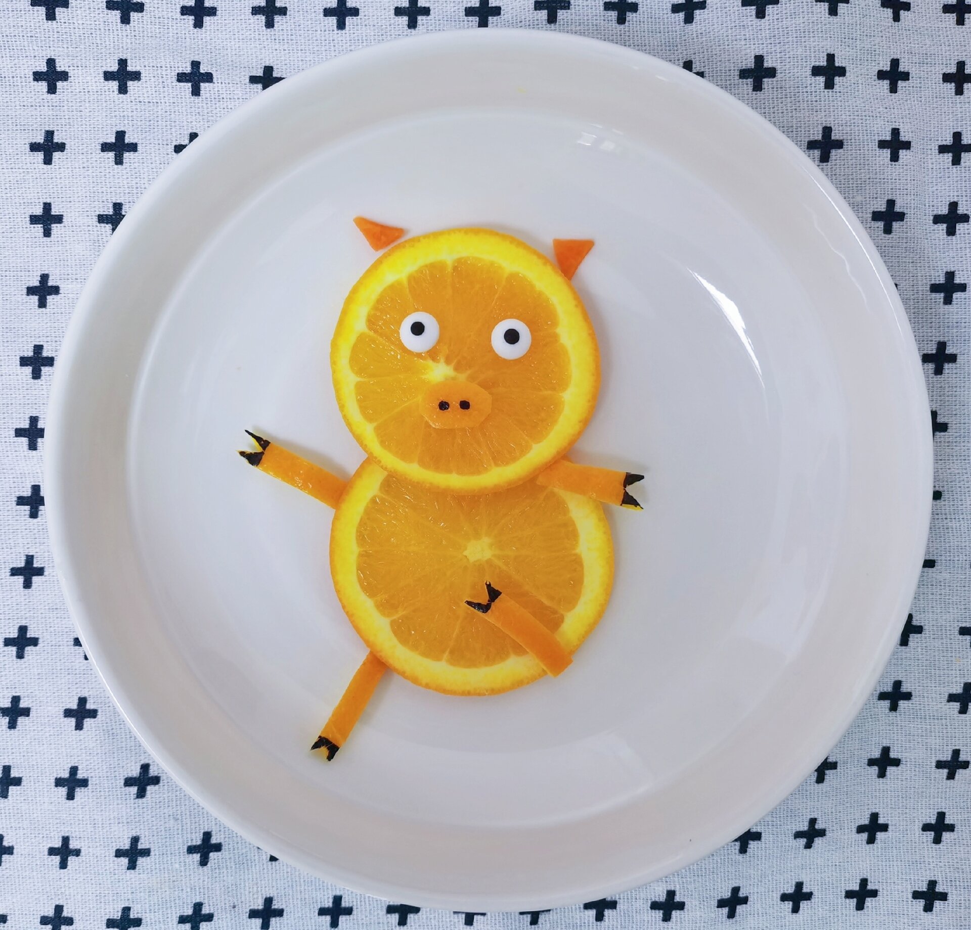 水果摆盘|小橙子变变变