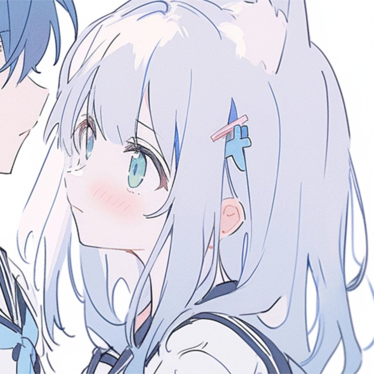 【首发】动漫情侣头像|你好 我们见过的 midjourney绘制 ps改良 搬运