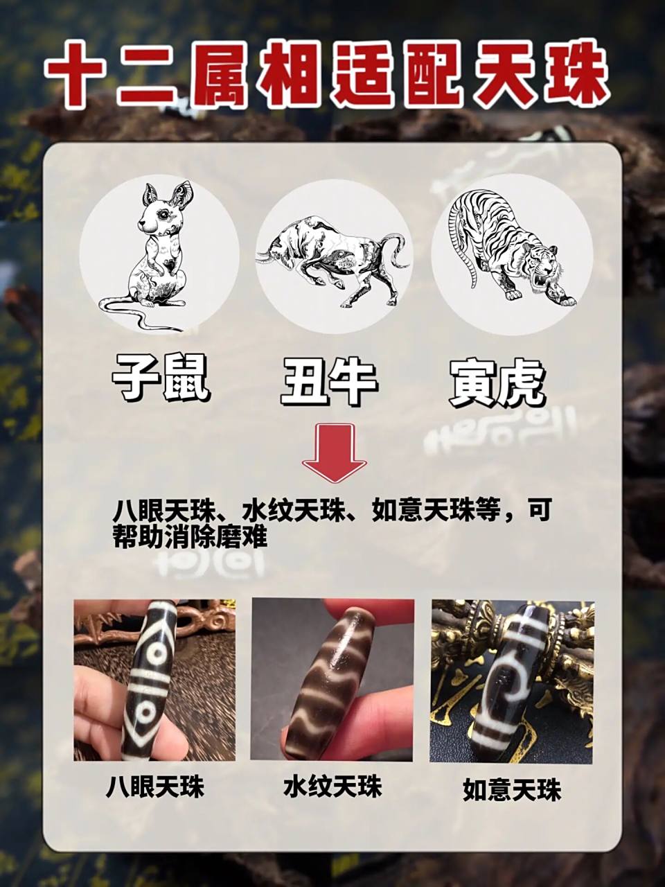 7199记住这几种属相适配的天珠寓意,可以帮助你找到适合自己的