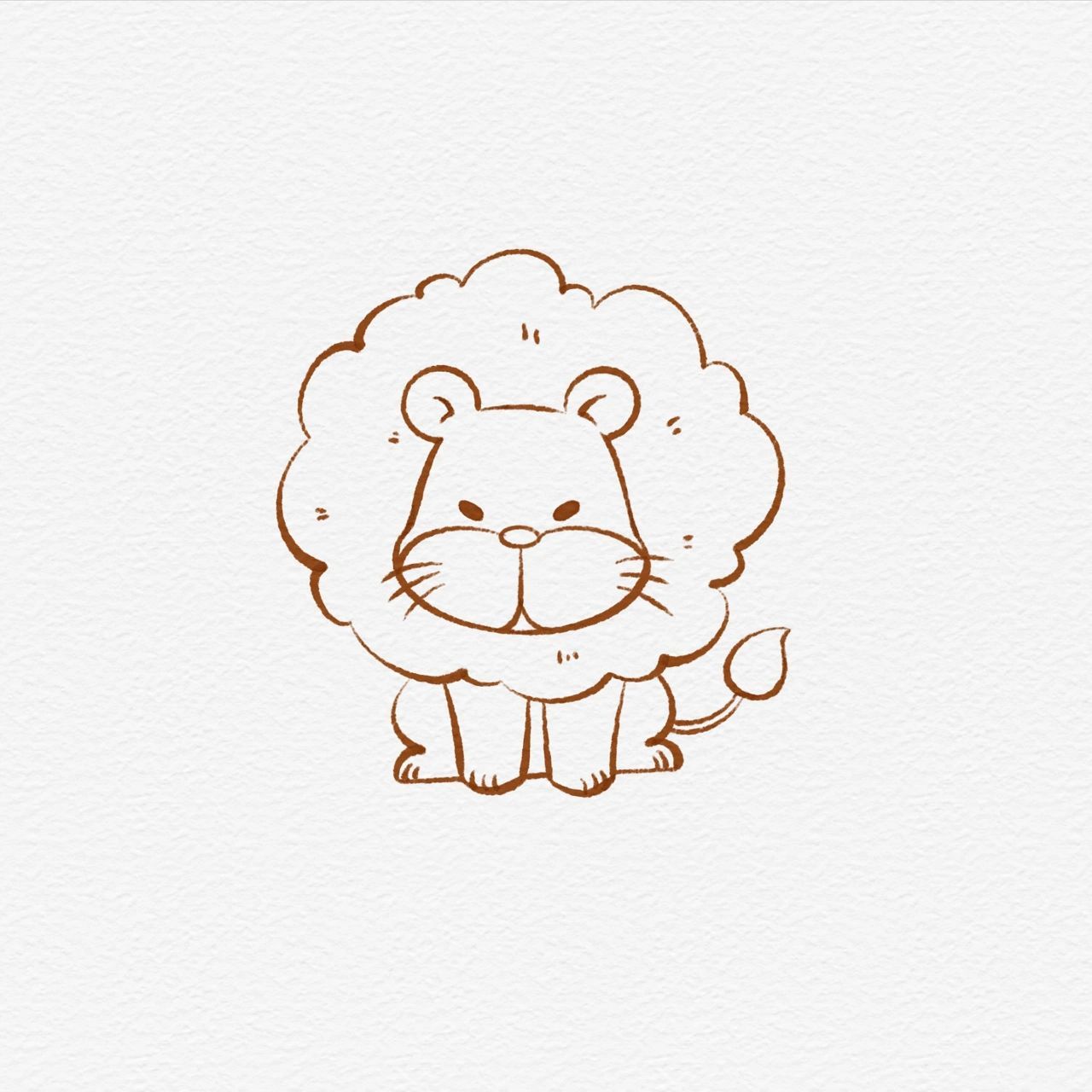 【简笔画·12】凶猛的小狮子? 【简笔画·12】凶猛的小狮子?