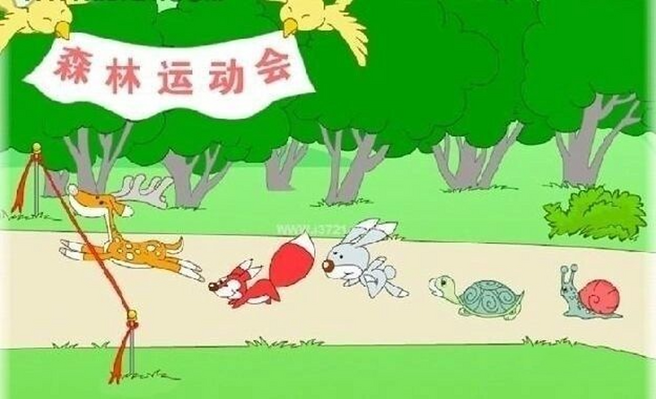 看图写话——森林运动会 一次过,真好