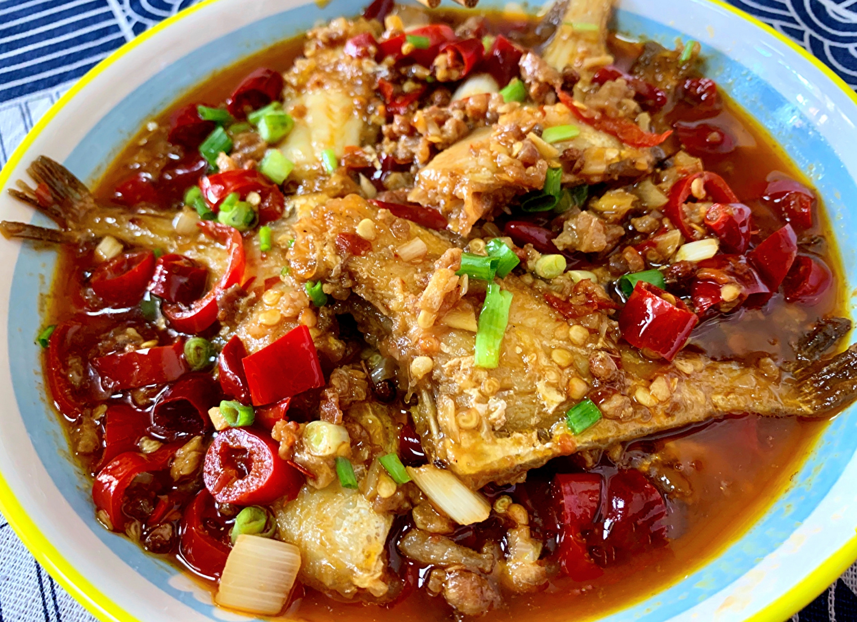 6015江湖菜干烧耗儿鱼92麻辣鲜香入味爽口下饭 耗儿鱼这样做太