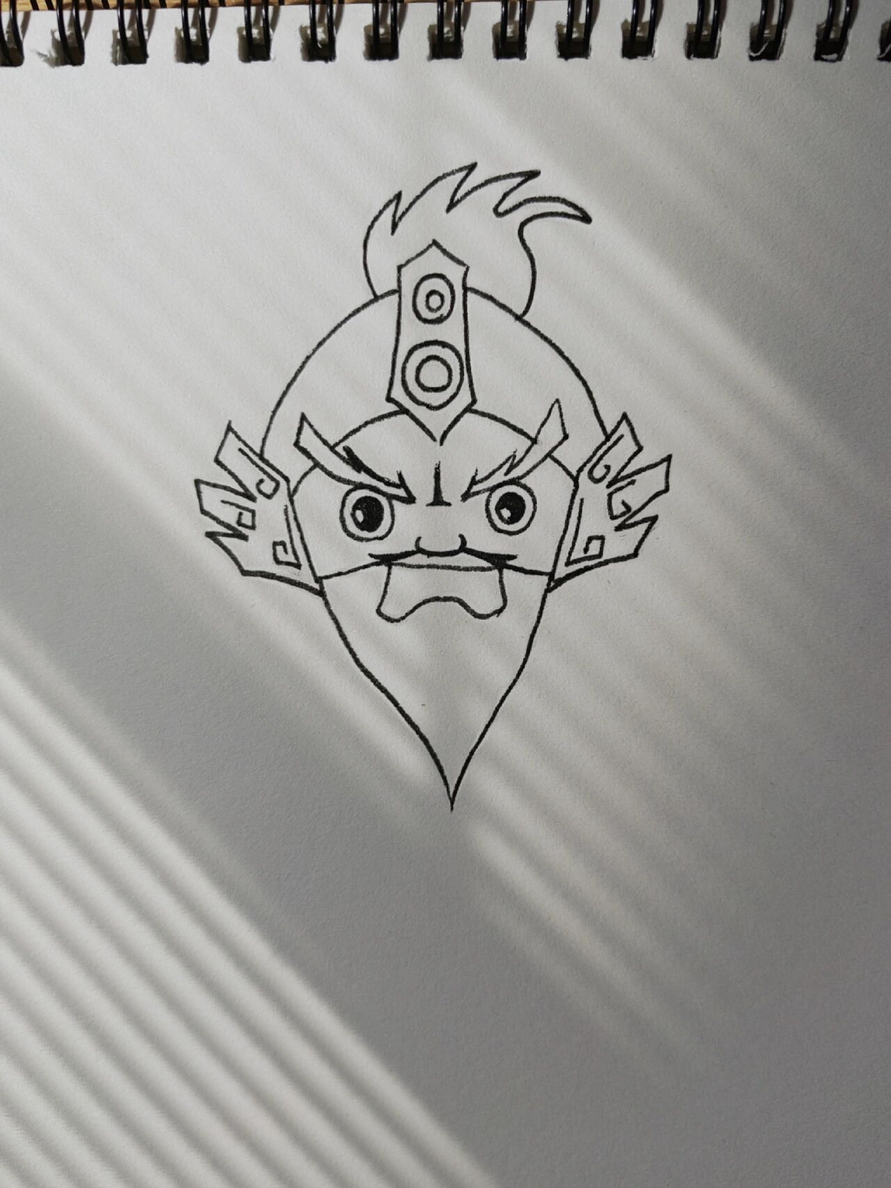 四大名著,水浒传人物,霹雳火秦明,简笔画