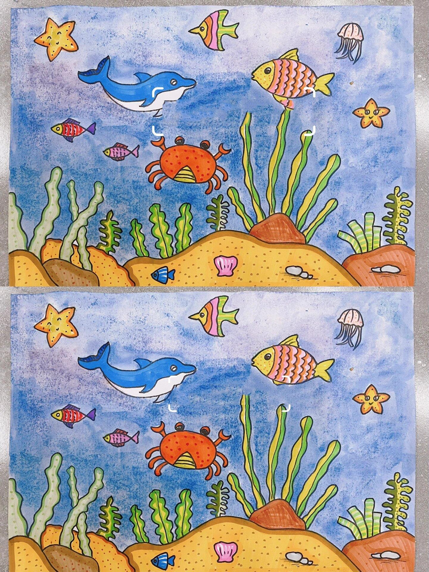 少儿创意绘画《海底世界》