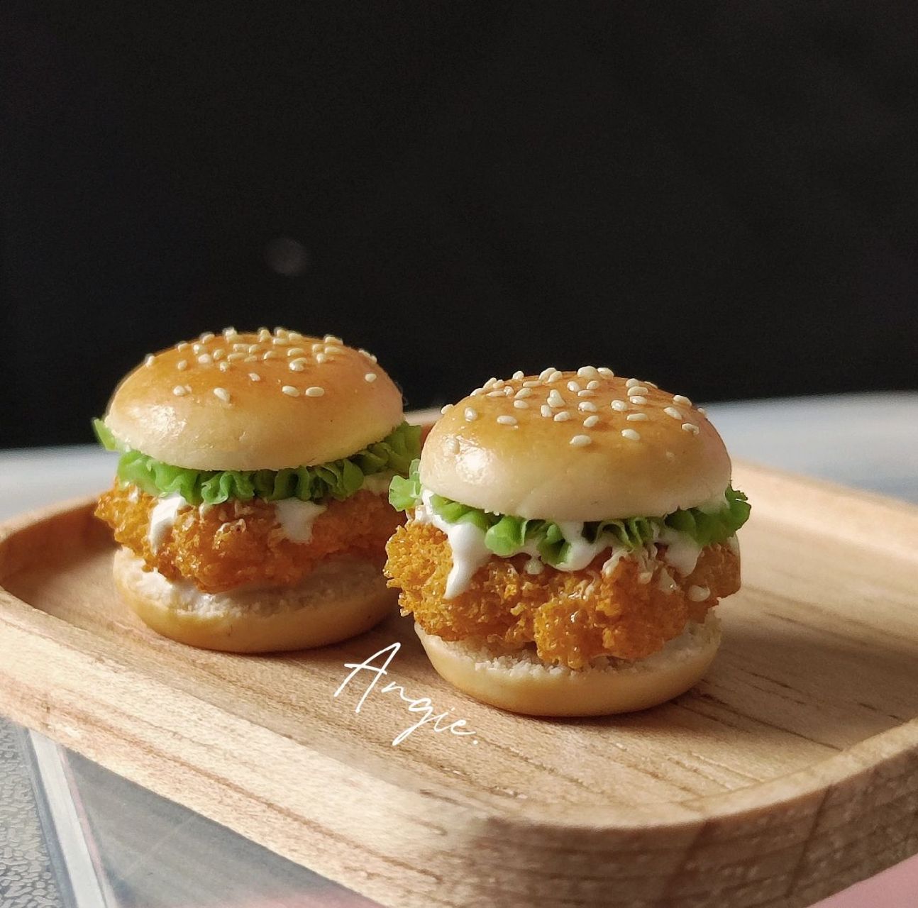 微缩迷你汉堡包 改良了一下的客单