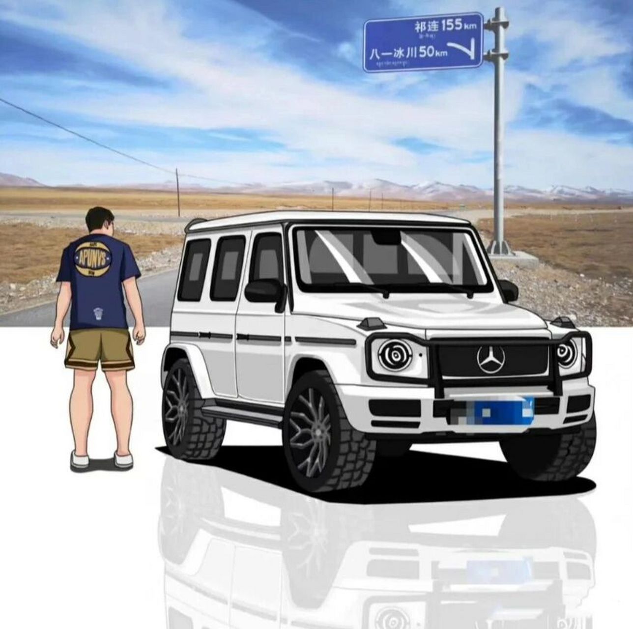 你的头像该换了,手绘汽车漫画头像超级炫酷 更新这组手绘汽车漫画版