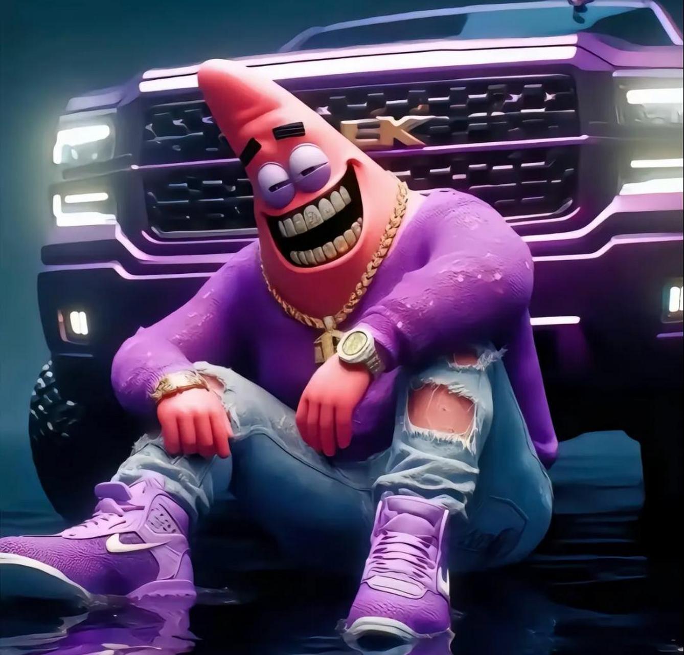 派大星豪车头像