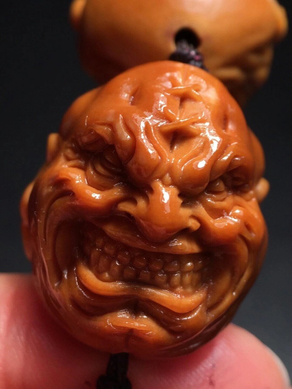 橄榄核雕《山鬼恶僧》 29999215高端精品,纯手工,【山鬼恶僧】