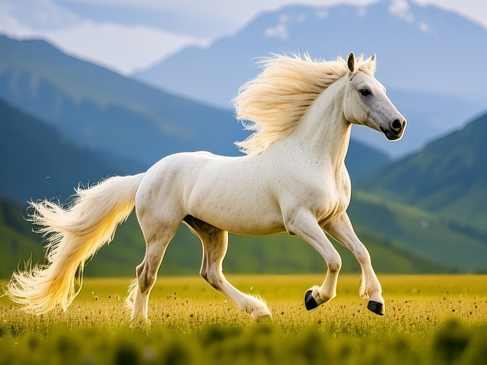 草原的辽阔让我忘却烦恼,只有自然的和谐与宁静.