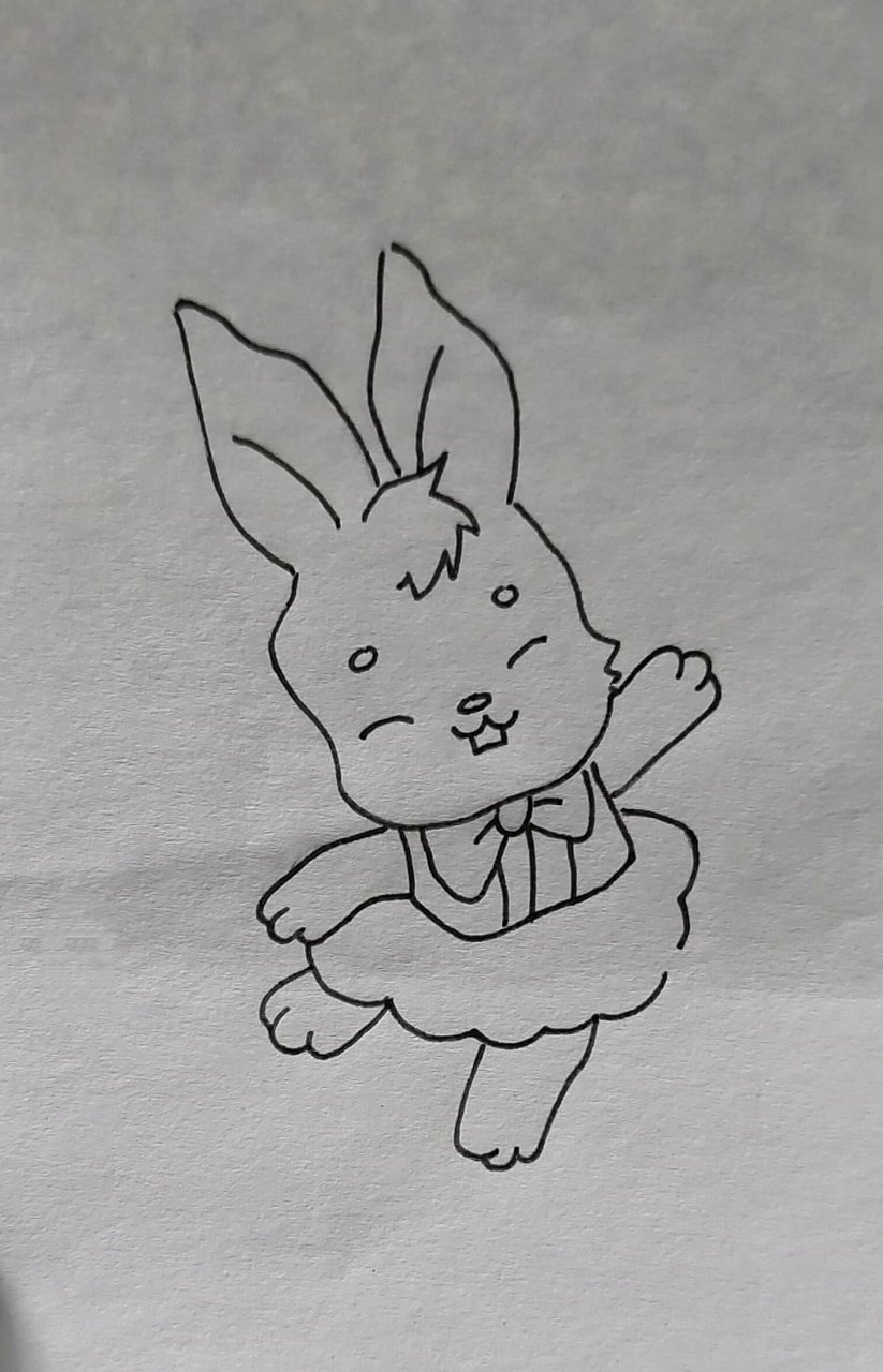 简笔画教学/跳舞的小兔子