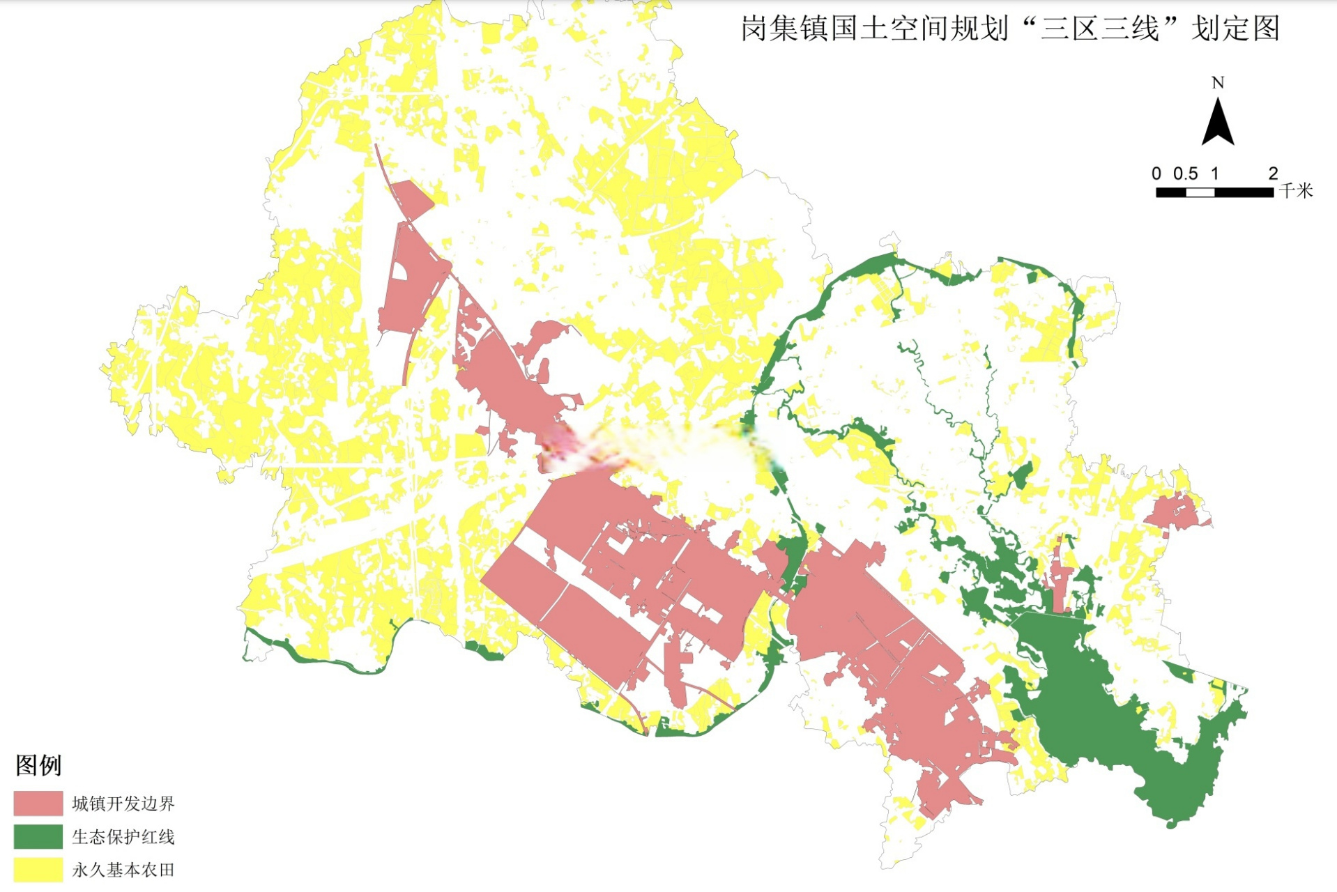 长丰县岗集镇国土空间总体规划(2021-2035 年),规划范围为岗集镇行政