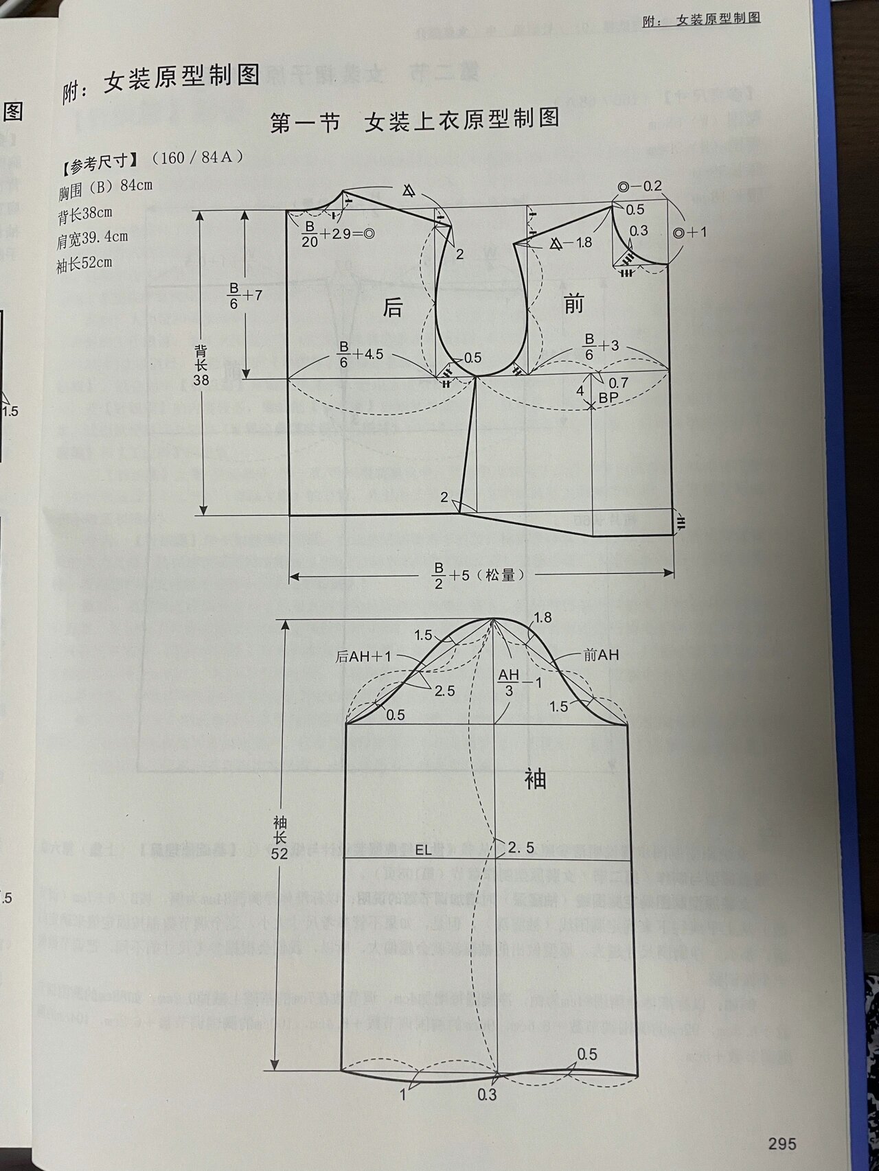 分享 女装宽松型t恤 纸样制图