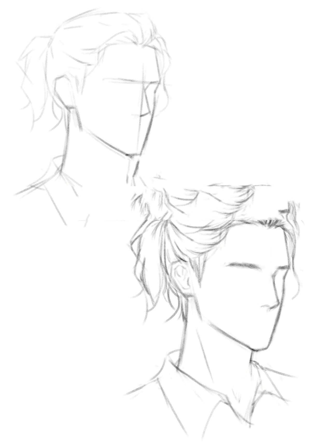 男生头发画法——扎辫 男生马尾扎辫子帅气秘诀:不要过于服帖,留出