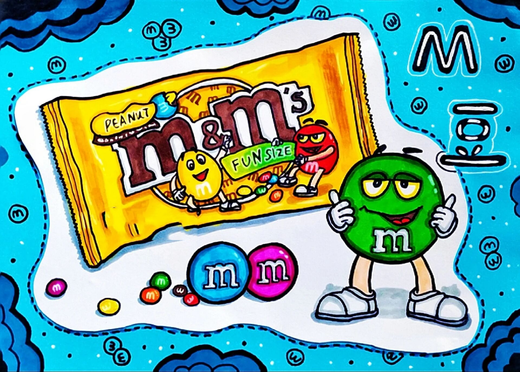 写生–mm豆(有课件步骤) 适合7-9岁.