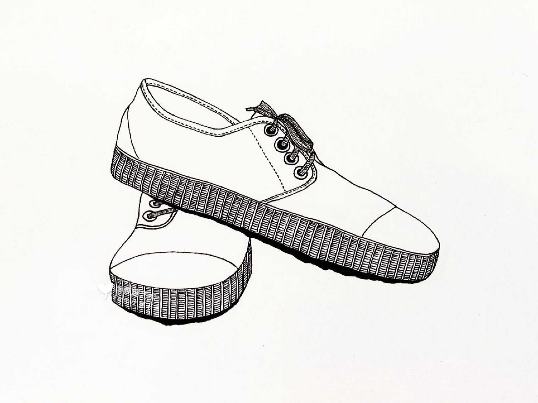 雅趣|分享66幅线描画—解放鞋⑩ 9899这盛世,如你所愿 9899