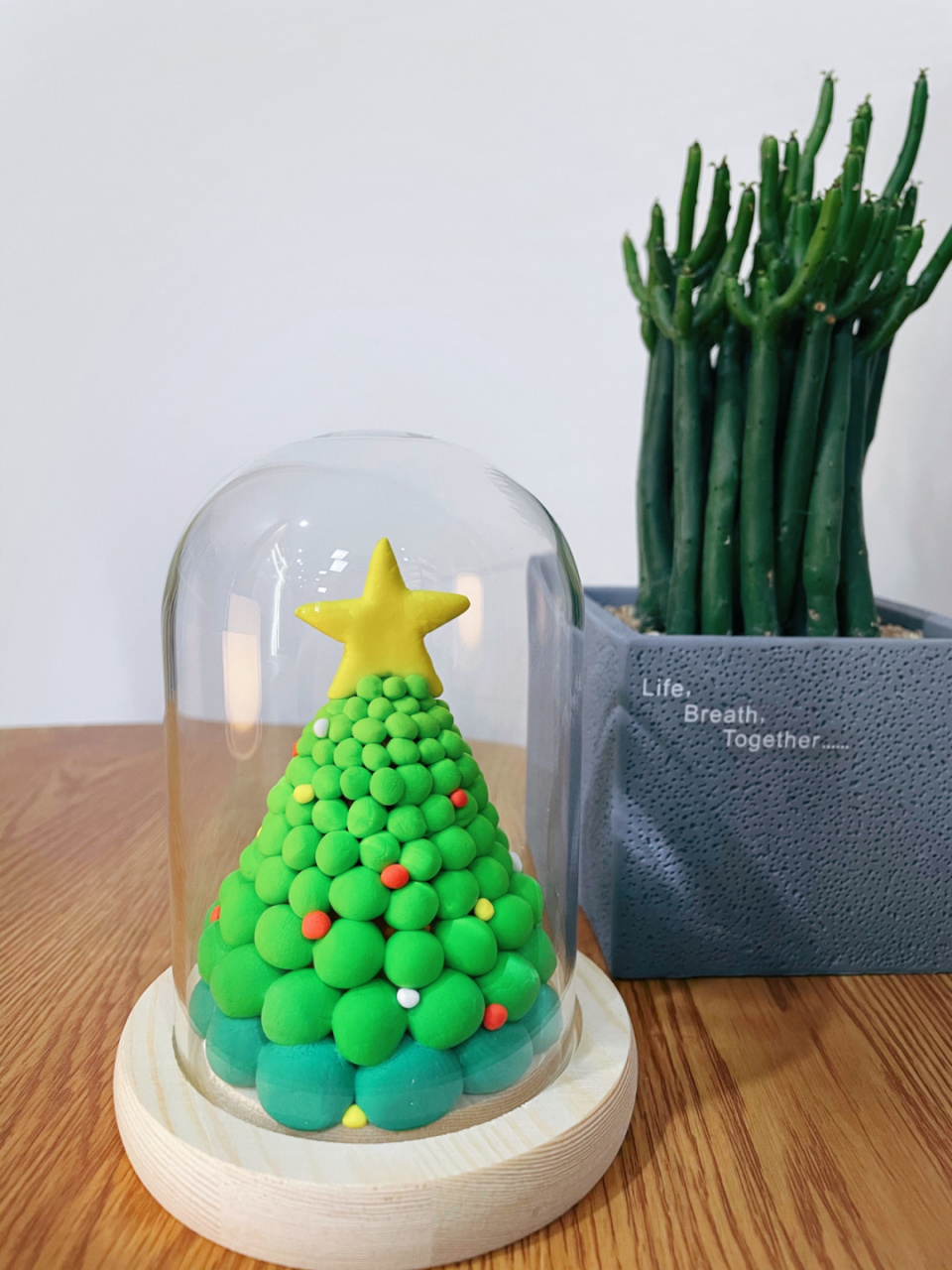 好物分享|超轻粘土圣诞树 手工制作桌面摆件 christmas is approching