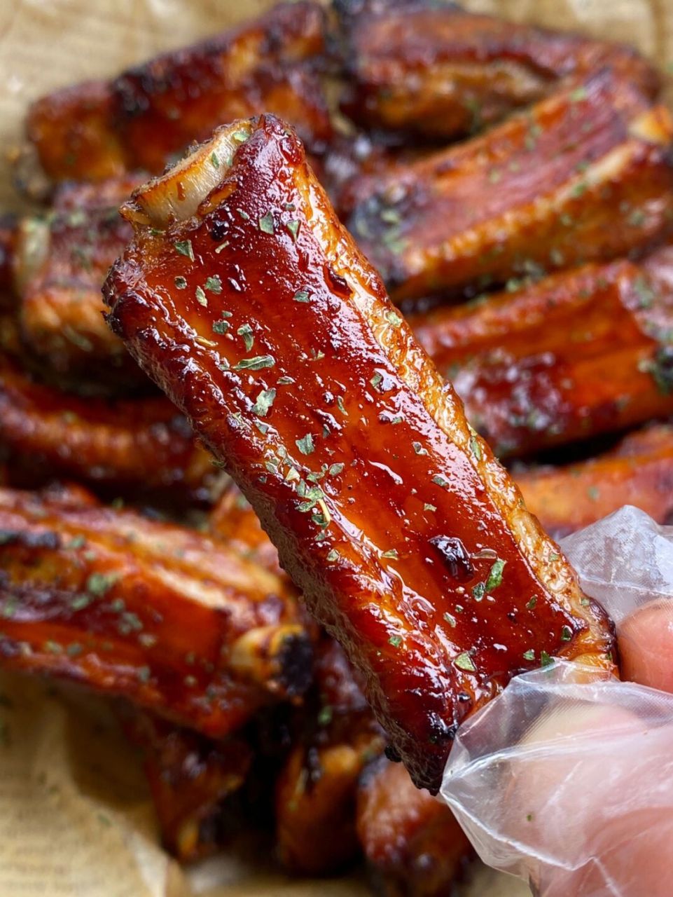 烤箱版烤排骨外酥里嫩,不用油炸,省油又健康!