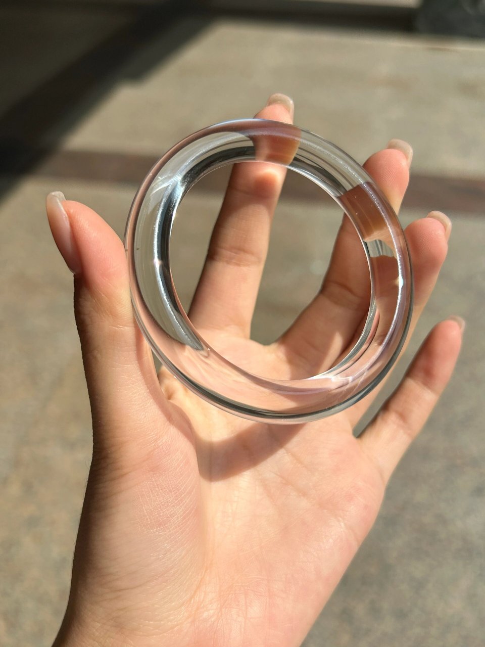 最顶级的白水晶手镯 纯净如水,净化掉所有负能量磁场,3a全净体 这个