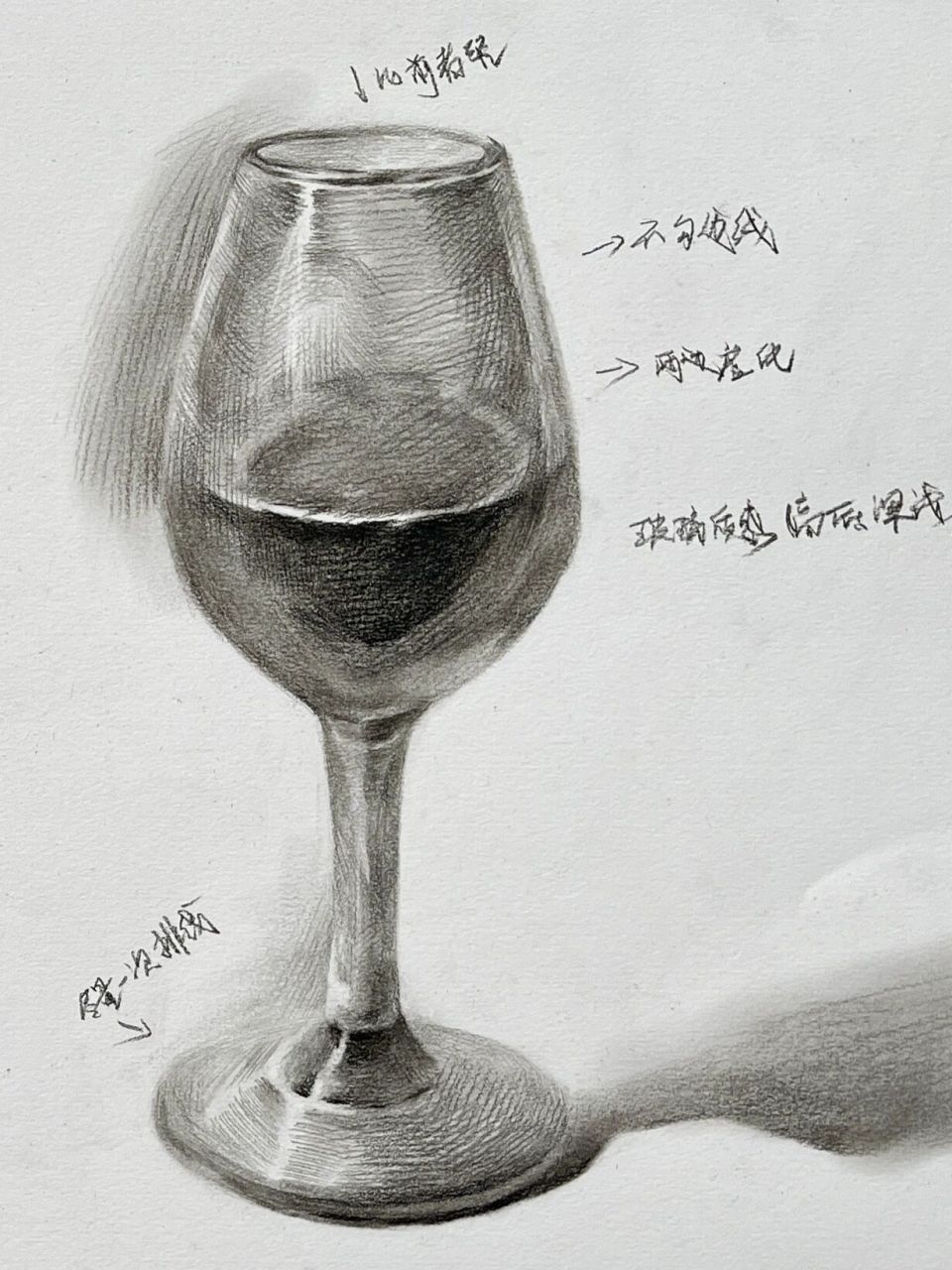 酒杯素描画法步骤图片图片