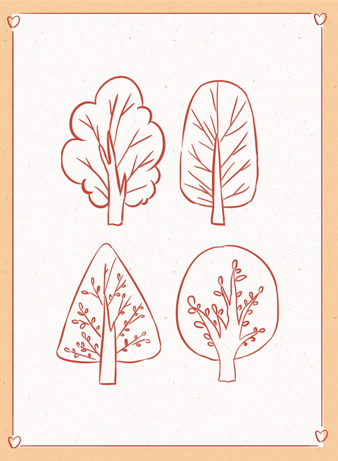 零基础学画画-树的画法