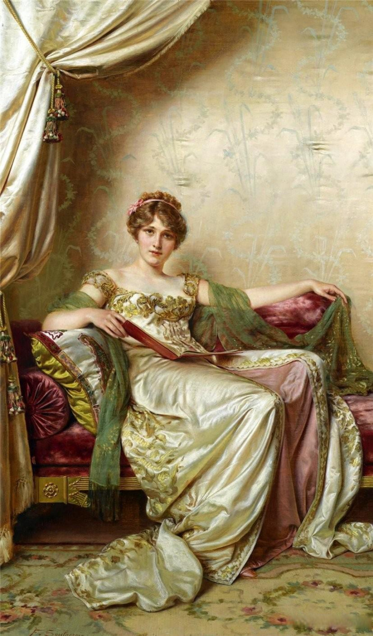 soulacroix 华丽的贵妇人艺术美女油画头条创作挑战赛