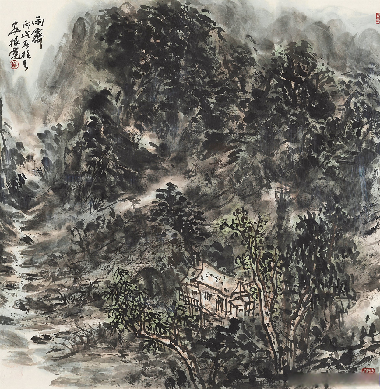 画家崔振宽山水画