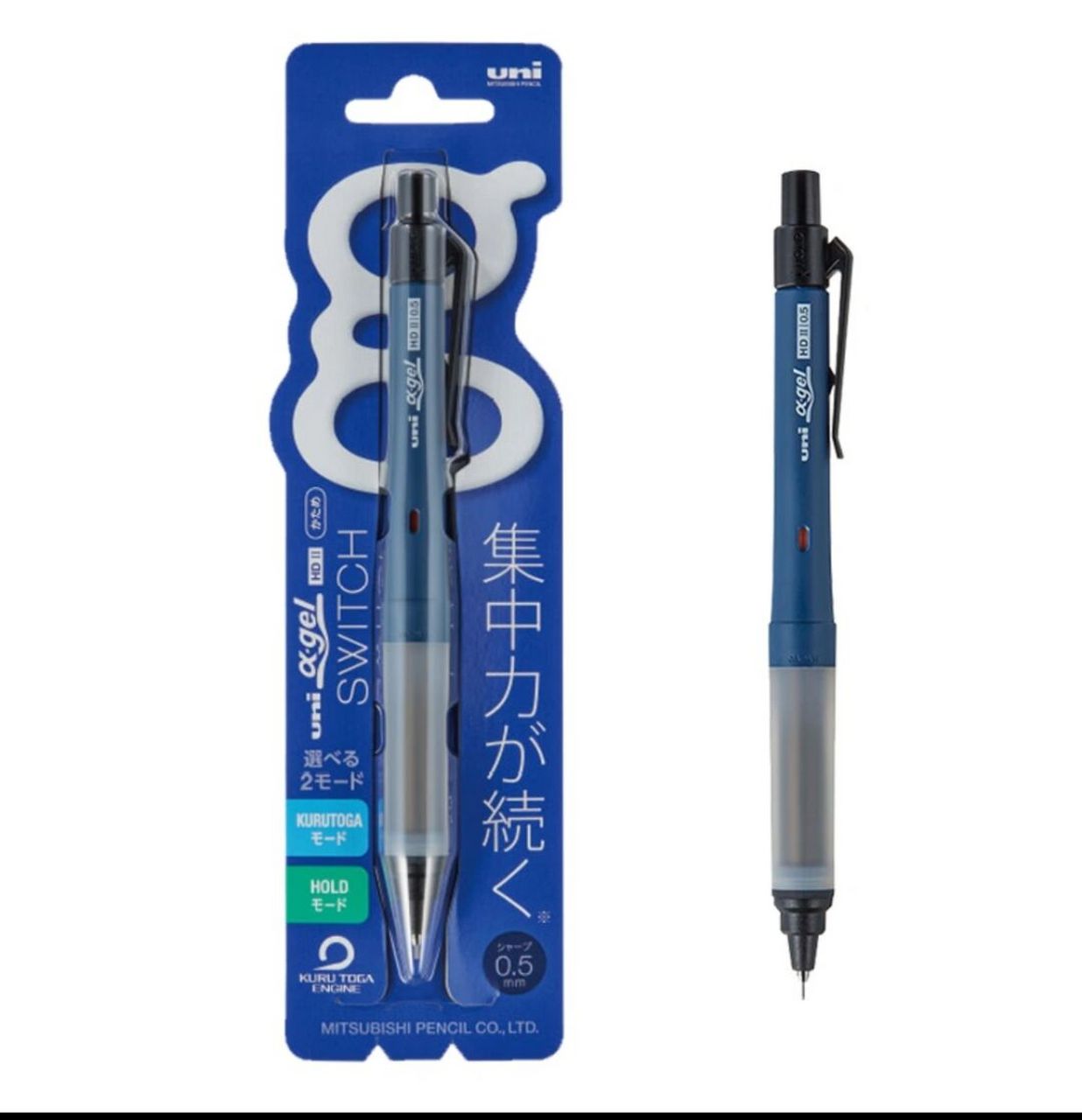 三菱m5-1009gg 深蓝色 (uni )kurutoga自动铅笔 0.