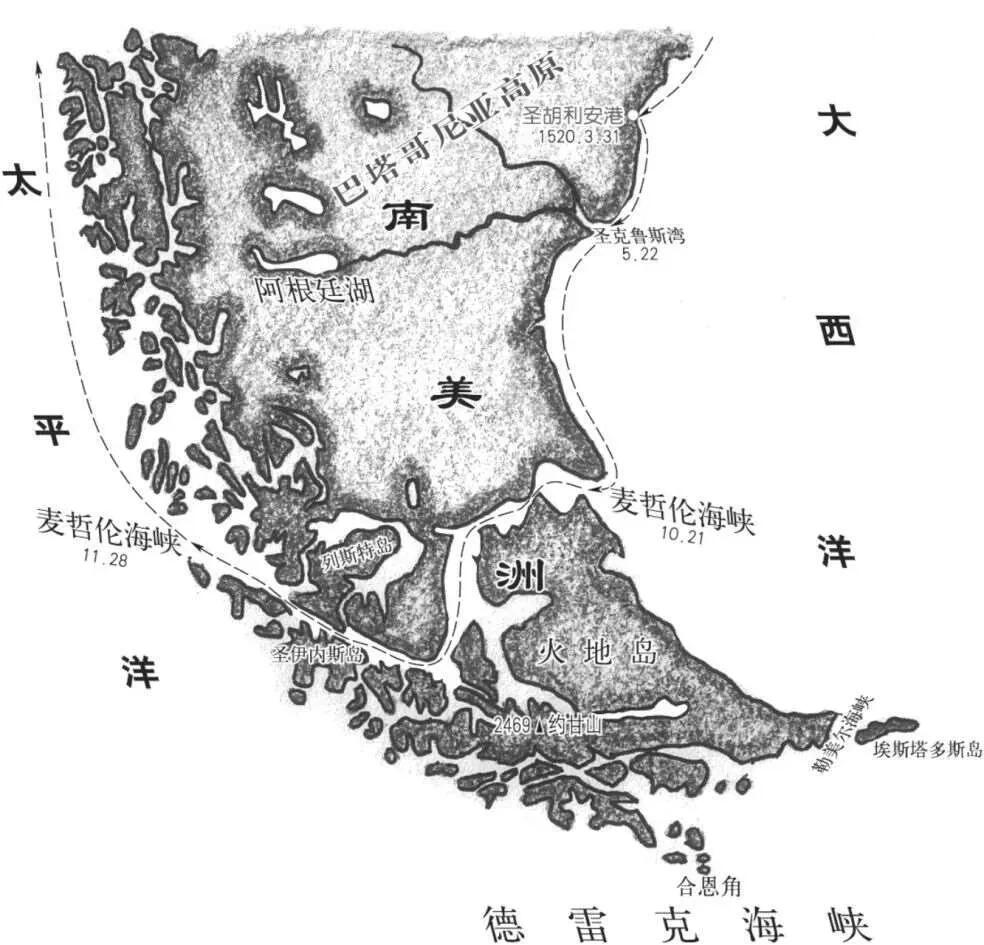 麦哲伦海峡海峡因航海家麦哲伦1520年首先由此通过进入太平洋而得名.