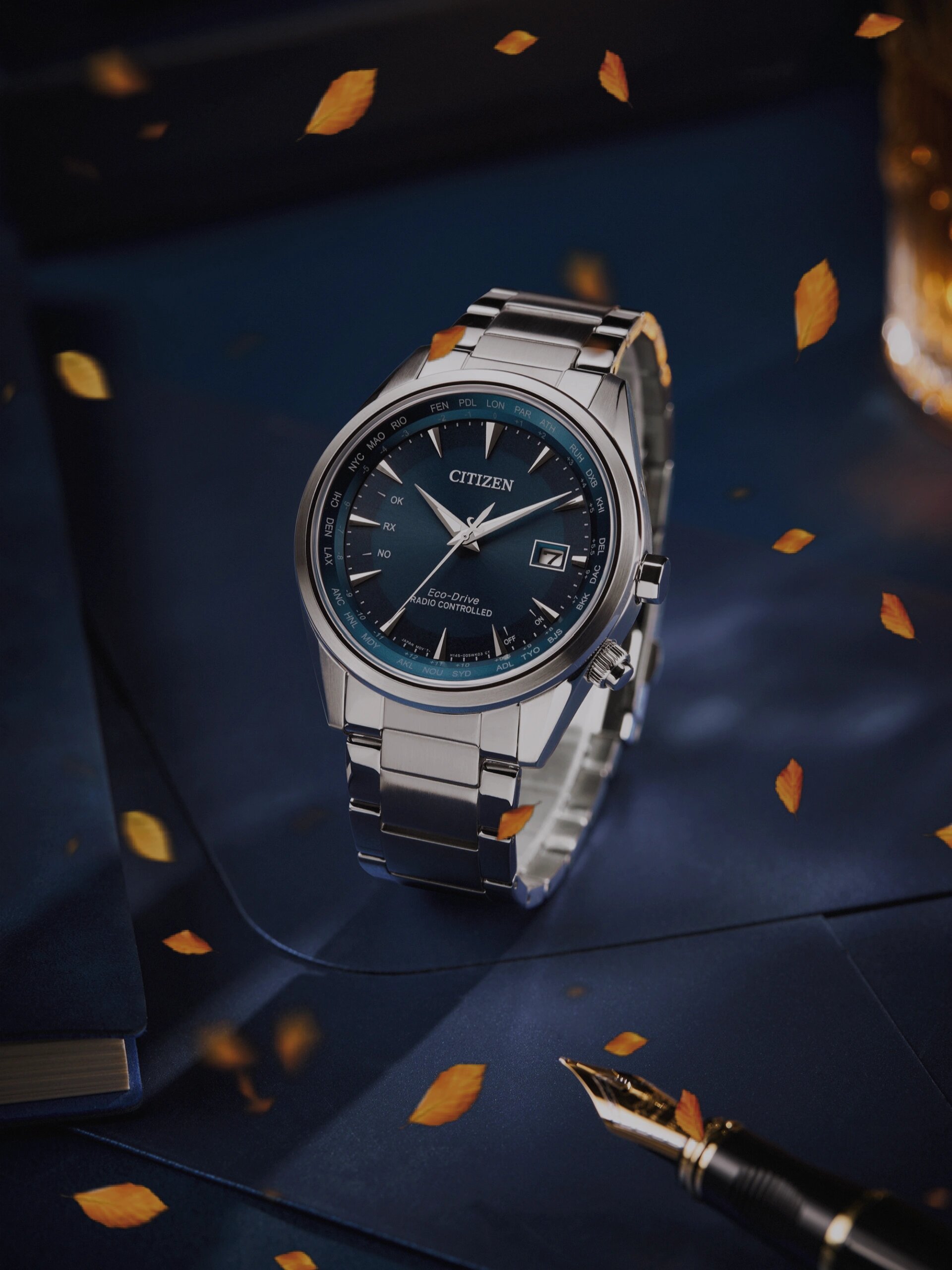 西铁城全新空中之鹰系列光动能电波腕表