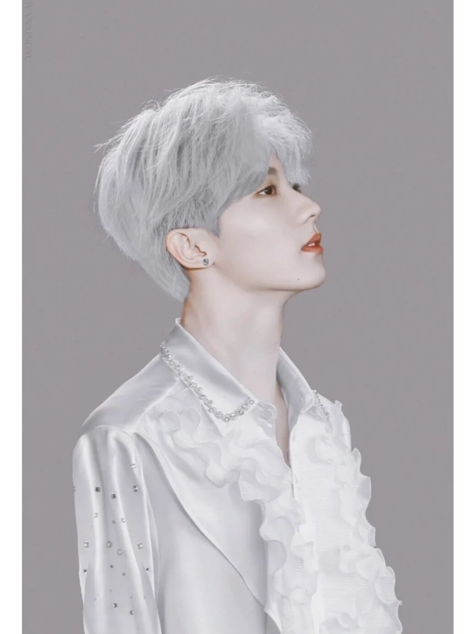 tnt白发也太绝了 丁程鑫的白色找不到合适的,不喜欢请轻喷