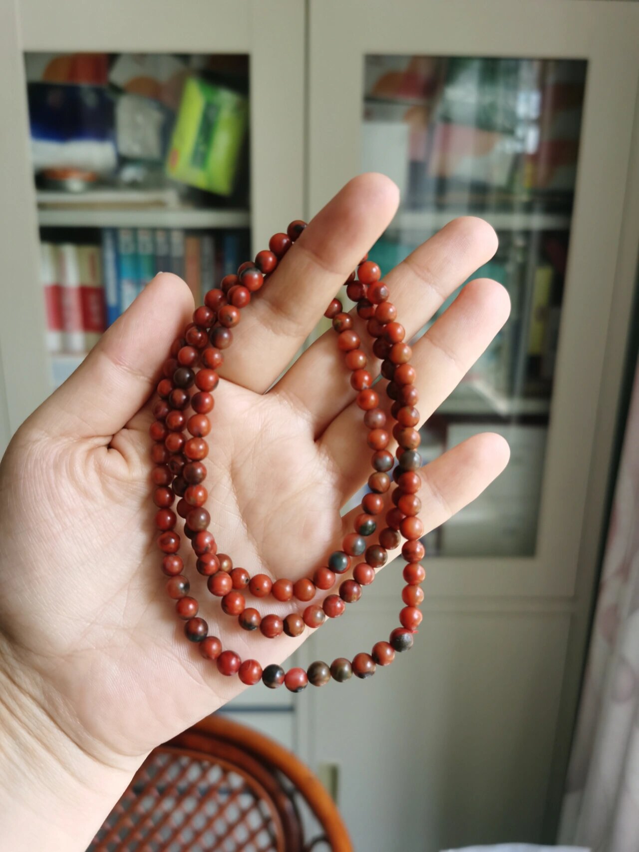 铁皮包浆南红多圈