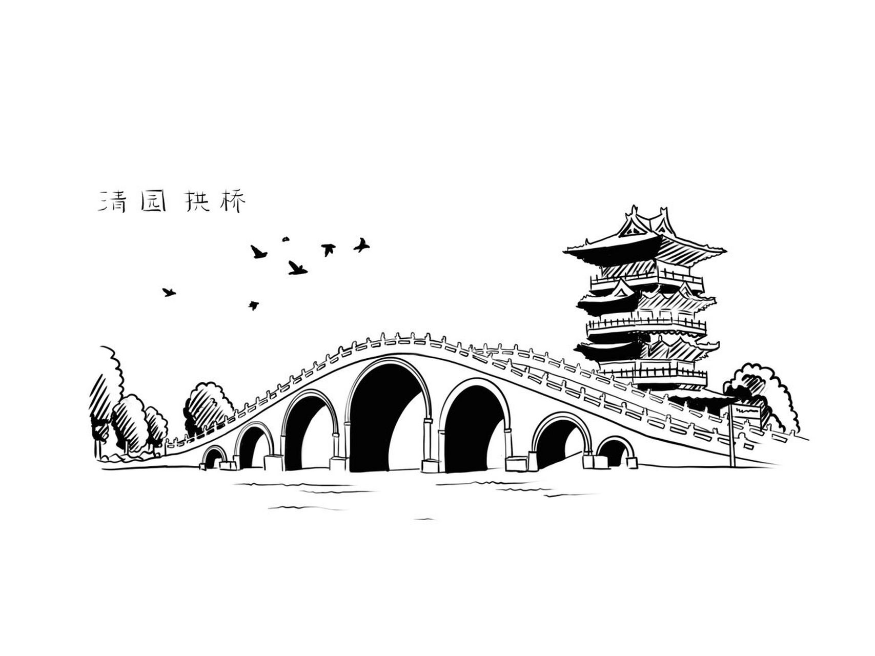 画画自己的城市 开封鼓楼