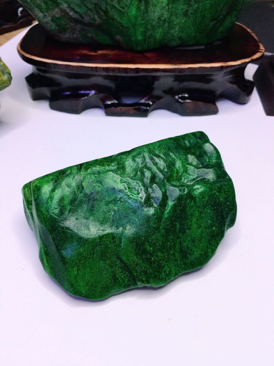 广绿玉原石摆件手玩件#玉石# #奇石# #家居摆件# #手玩件# #石来转运