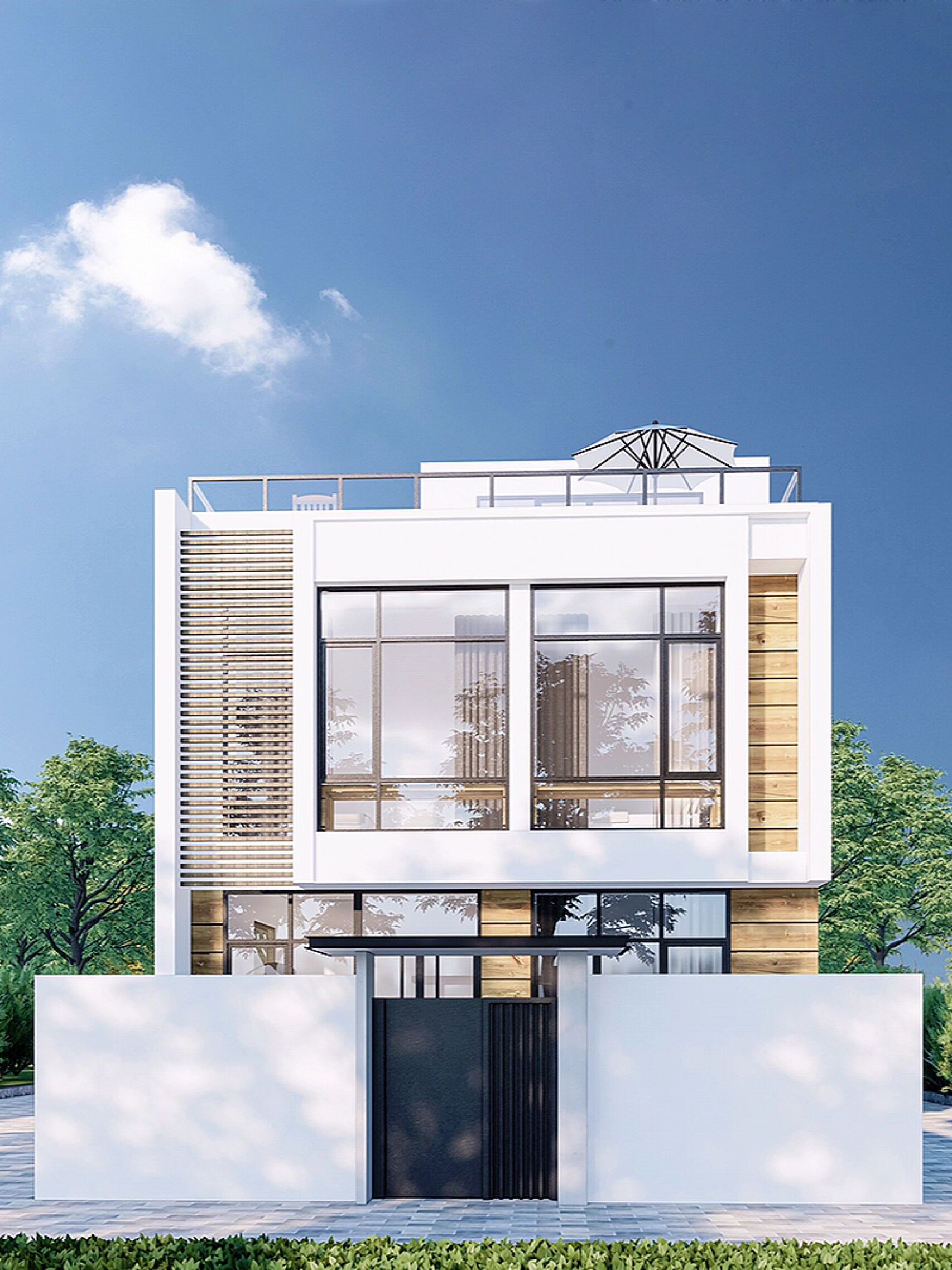 两层半别墅|阳光房大露台,设计高级又实用7515 98这套两层半