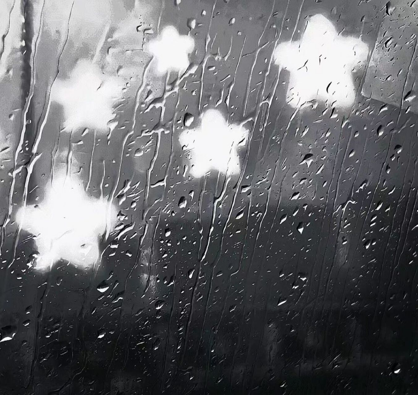 深夜emo背景图下雨图片