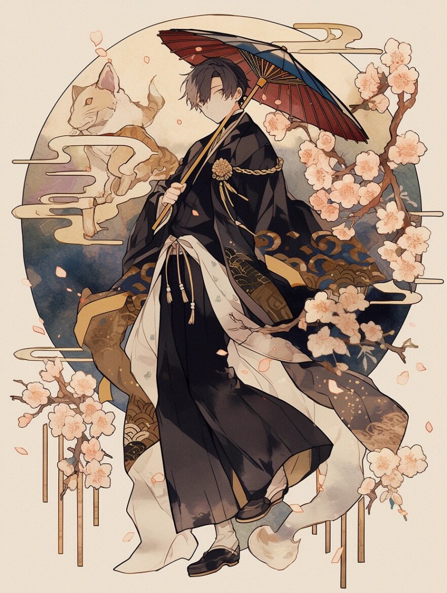 日系男孩和服服装