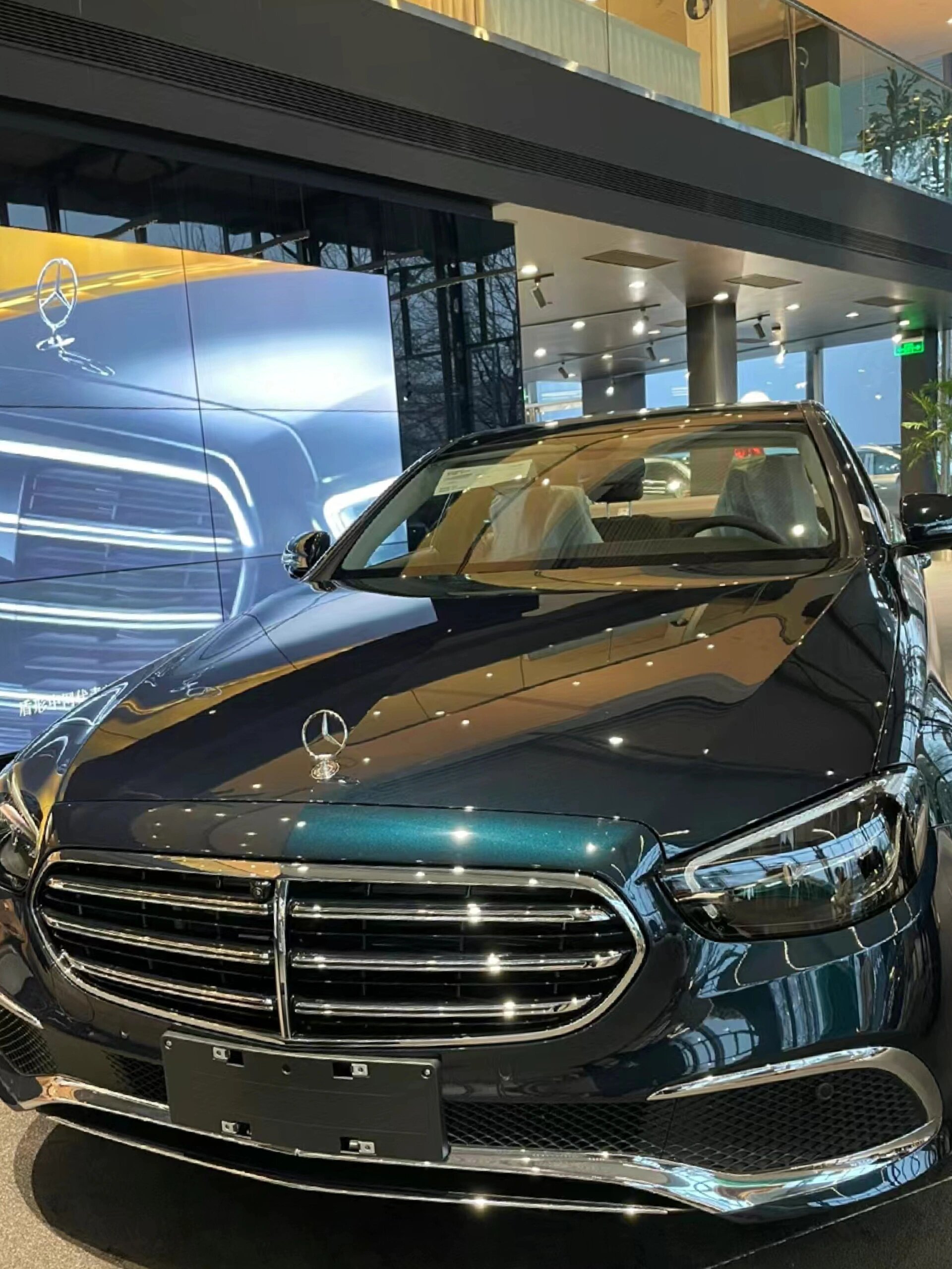 奔驰c260l立标 松石绿 现车在售