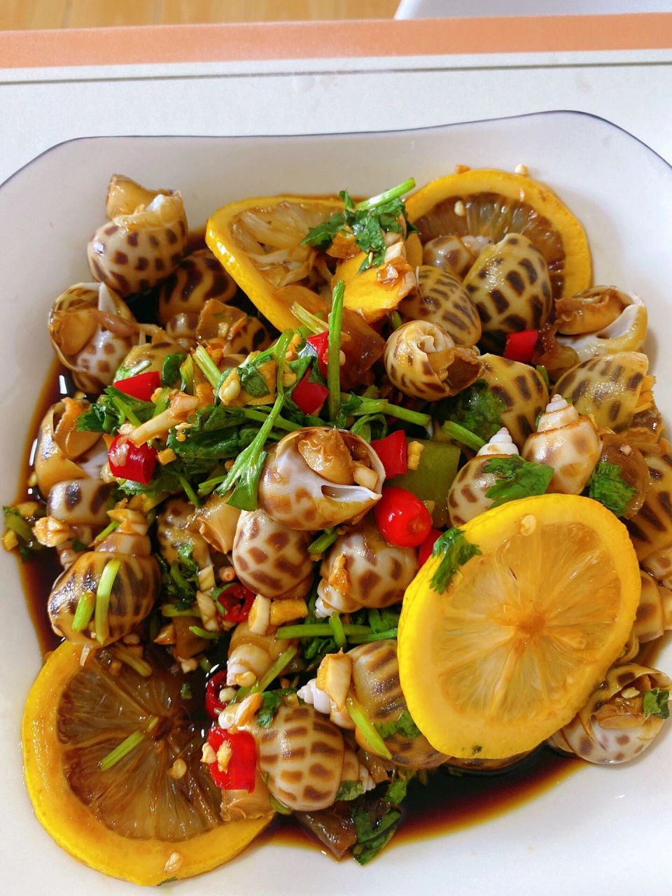 好吃到没眉毛 909090909090 	 凉拌/捞汁花螺步骤来啦 1