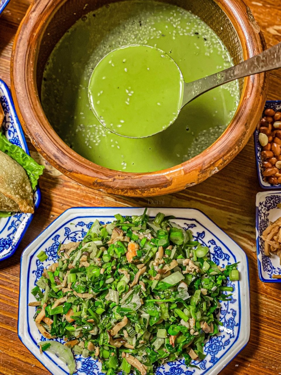 惠州美食 发现正宗陆丰咸茶6015潮汕风味擂茶 一直对潮汕绿油油的