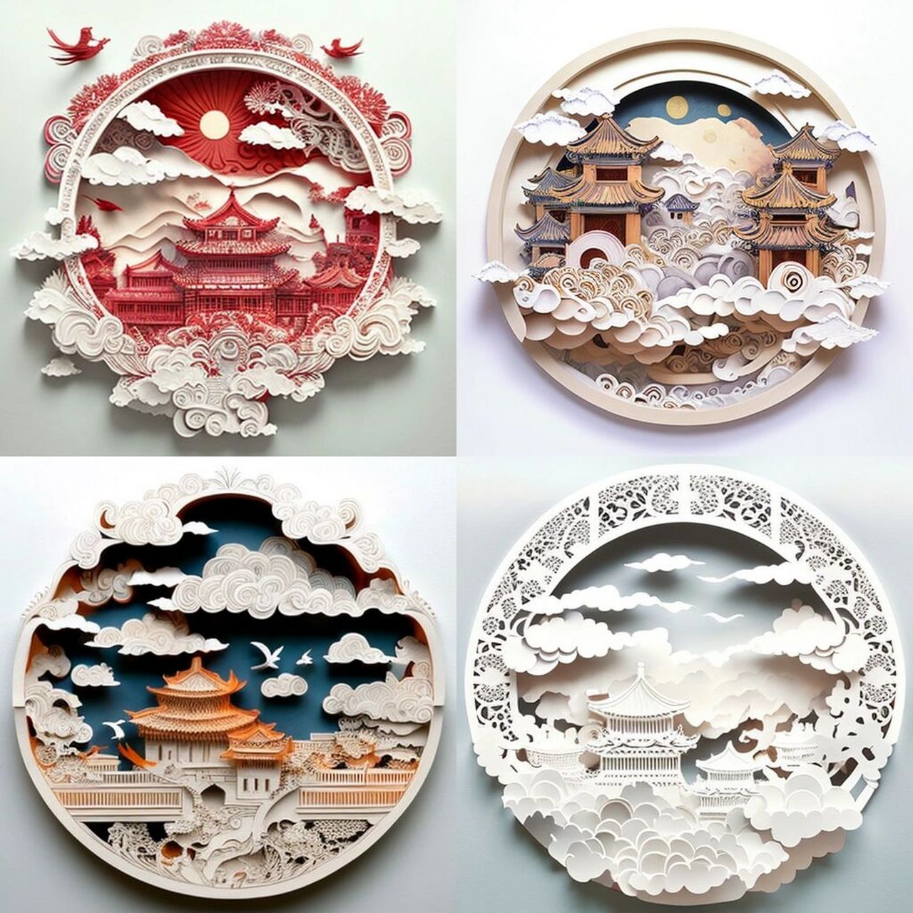 中式剪纸艺术,故宫