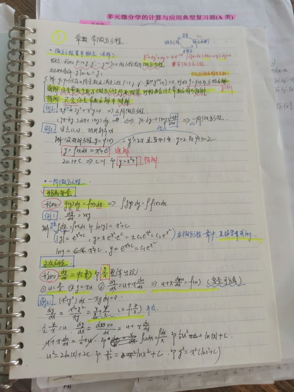 又突然被大三的考研学长问数学题 不得不把以前的笔记再整理出来 94