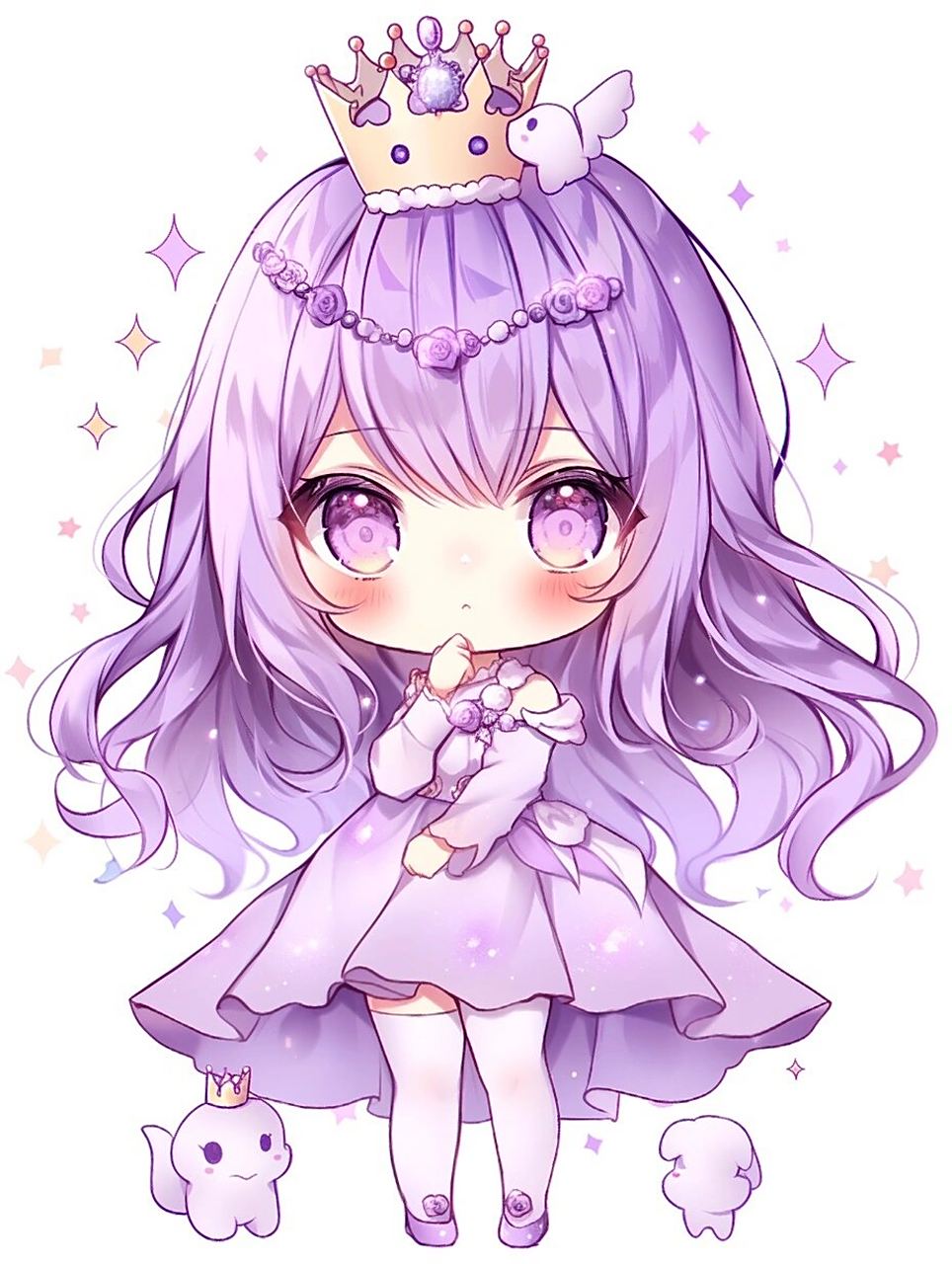 q版梦幻紫色小公主系列