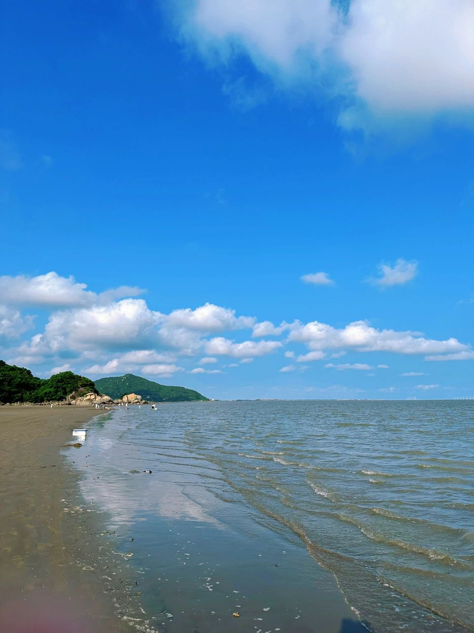 珠海这个沙滩太适合赶海,看日落月升啦7515 在珠海金湾横石基沙滩