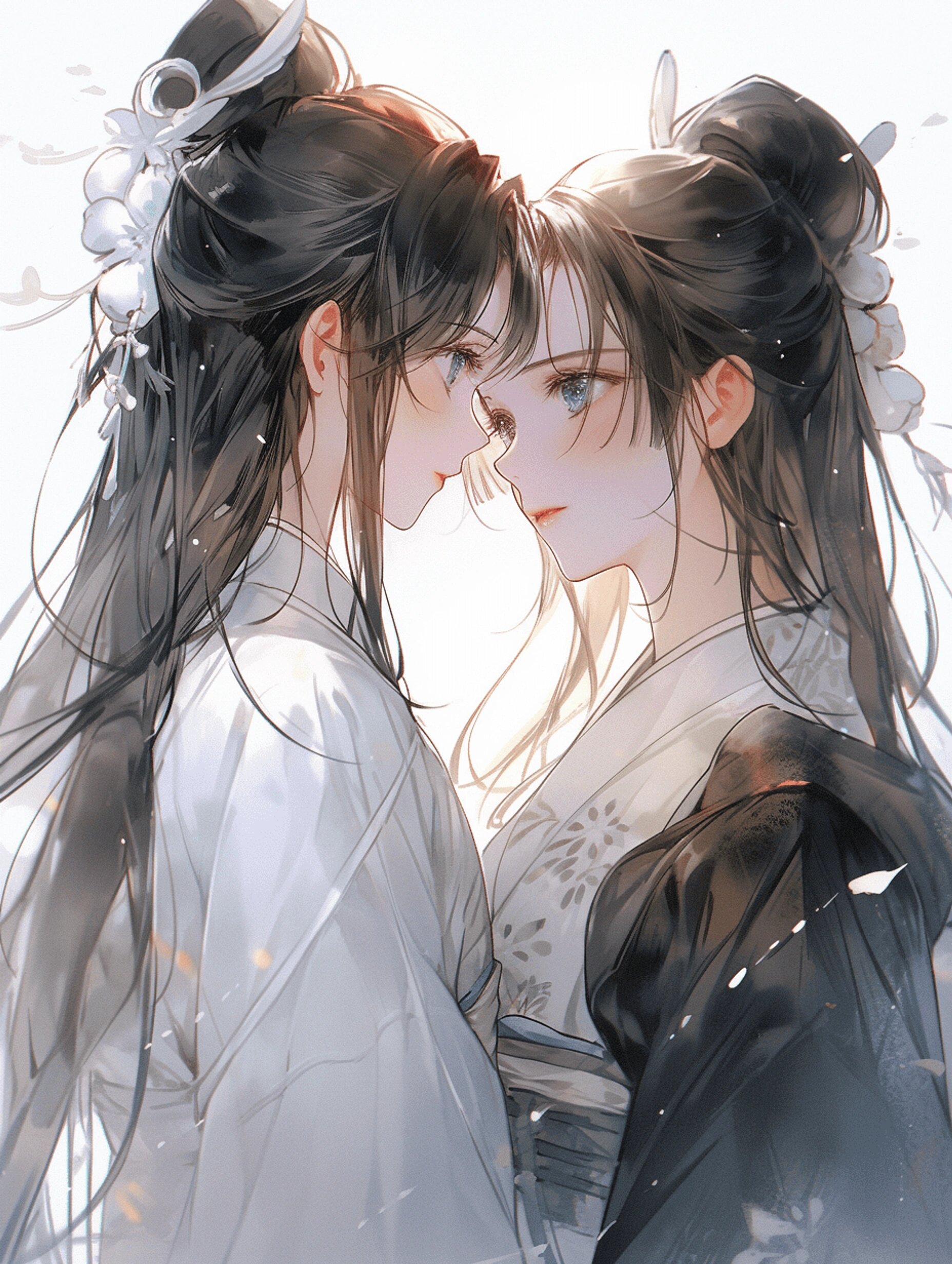 百合古风 双人图片