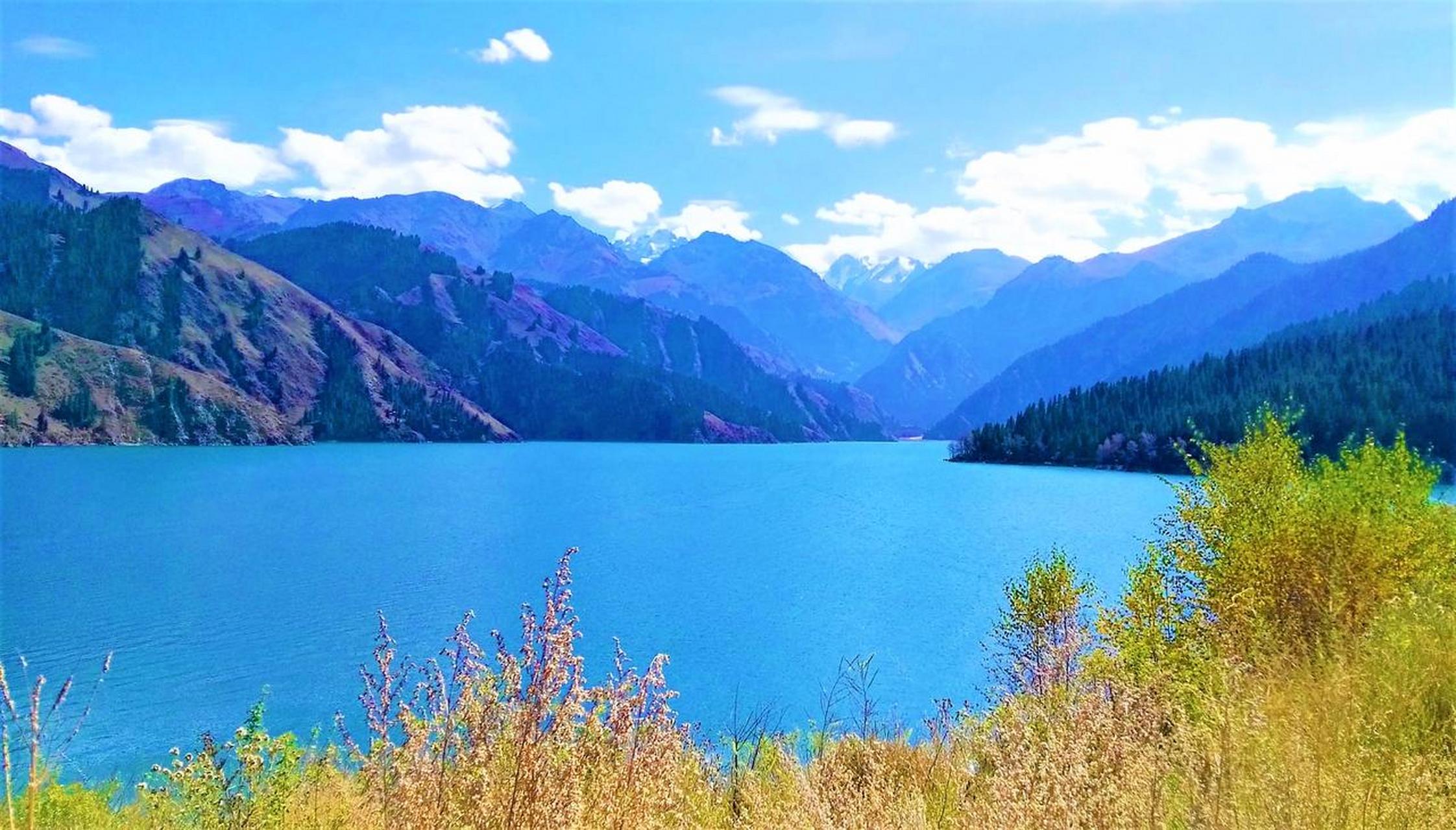 新疆天山博格达天池 新疆天山博格达天池